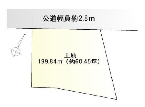 豊明市栄町内山 間取図・土地図