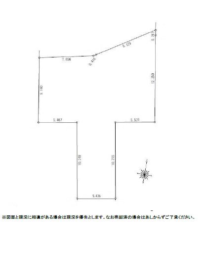名古屋市南区呼続元町　 間取図・土地図