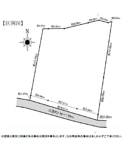 名古屋市南区笠寺町字姥子山 間取図・土地図