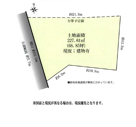 名古屋市南区呼続５丁目 間取図・土地図