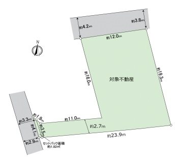 大府市共和町茶屋 間取図・土地図