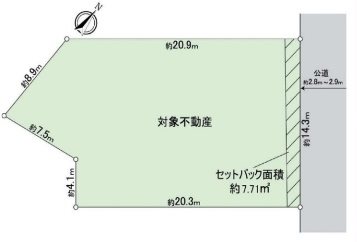 大府市桃山町3丁目 間取図・土地図