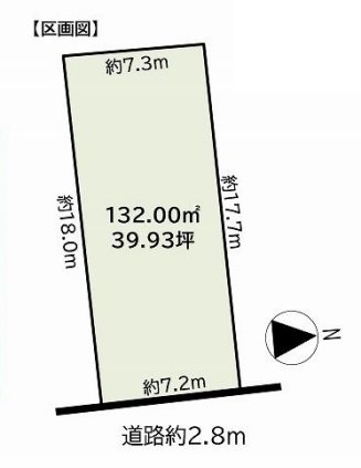 名古屋市南区白雲町 間取図・土地図
