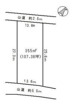 名古屋市緑区大高町字西丸根 間取図・土地図