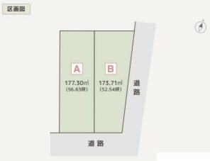 大府市江端町2丁目 間取図・土地図