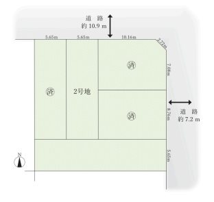 名古屋市南区呼続 間取図・土地図