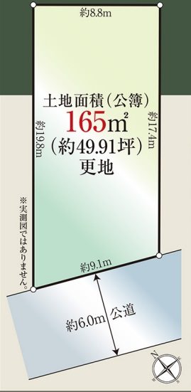 名古屋市南区赤坪町 間取図・土地図