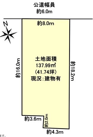豊明市栄町南舘 間取図・土地図