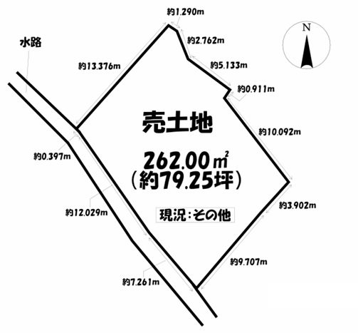 豊明市阿野町北上ノ山 間取図・土地図