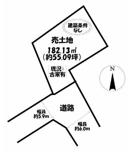 豊明市栄町南舘 間取図・土地図