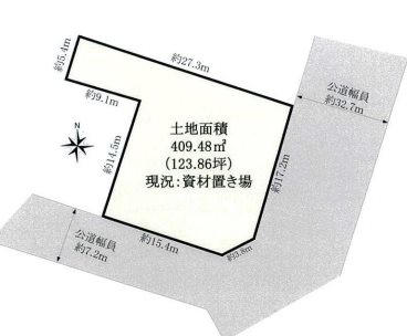 名古屋市南区宝生町 間取図・土地図