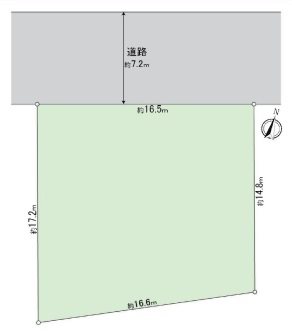名古屋市南区北内町 間取図・土地図