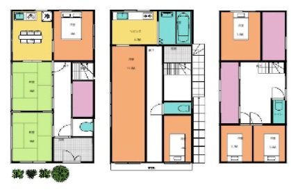 愛知郡東郷町春木台5丁目 間取図・土地図