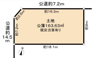 名古屋市南区泉楽町2丁目 間取図・土地図