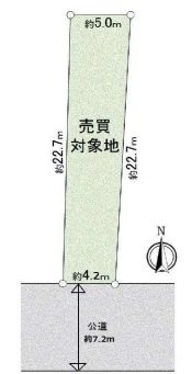 名古屋市南区曽池町1丁目 間取図・土地図