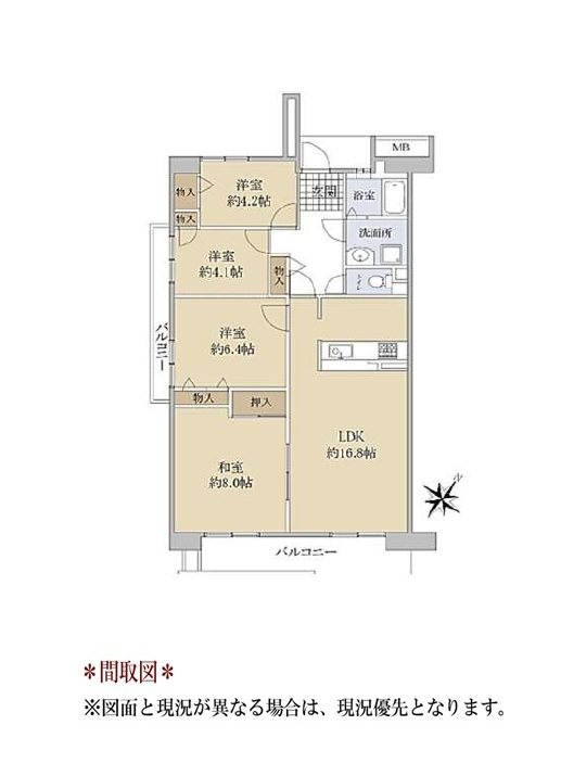 日進香久山杜の街102号棟 間取図・土地図