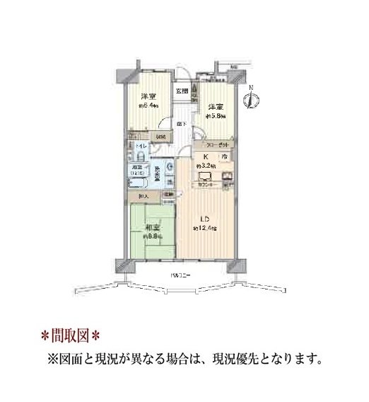 日進香久山杜の街104号棟 間取図・土地図