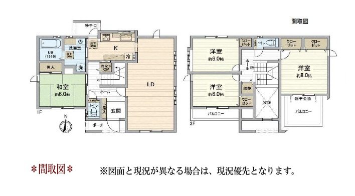 日進市折戸町鎌ヶ寿 間取図・土地図