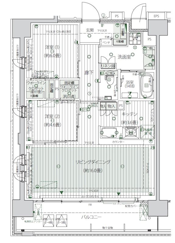 デュオセーヌ横浜川和町ガーデン 間取図・土地図
