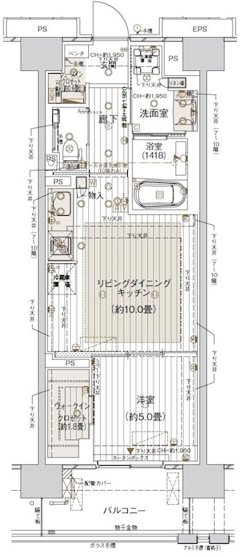 デュオセーヌ船橋高根台  間取図・土地図