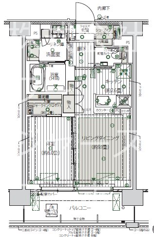 デュオセーヌ横浜川和町ガーデン 間取図・土地図