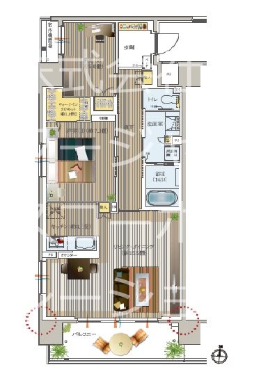 デュオセーヌつくばみらい  間取図・土地図