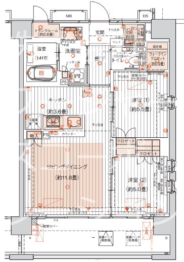 デュオセーヌ豊田  間取図・土地図