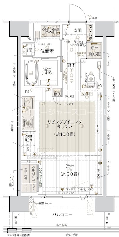 デュオセーヌ船橋高根台  間取図・土地図