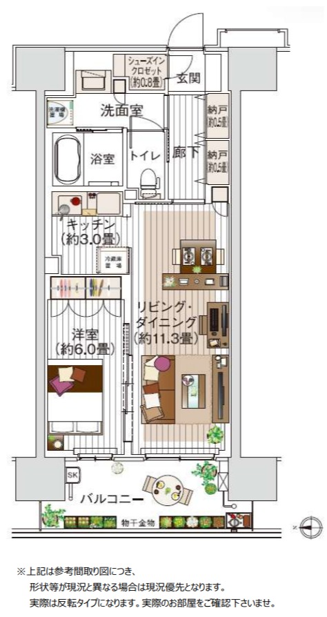 デュオセーヌ柏の葉キャンパス   間取図・土地図