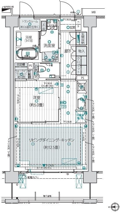 デュオセーヌ横浜青葉台 間取図・土地図