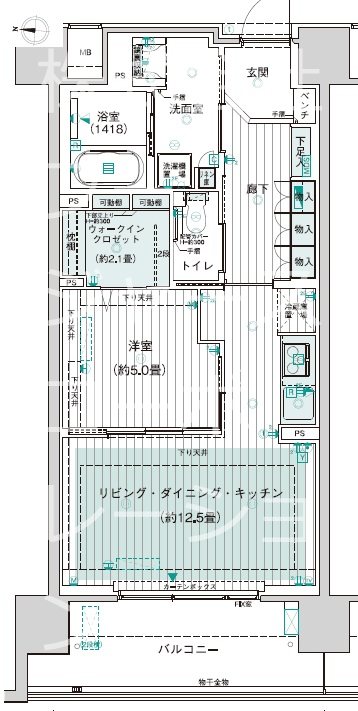 デュオセーヌつくばみらい  間取図・土地図