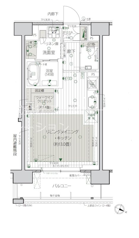 デュオセーヌ横浜川和町ガーデン 間取図・土地図