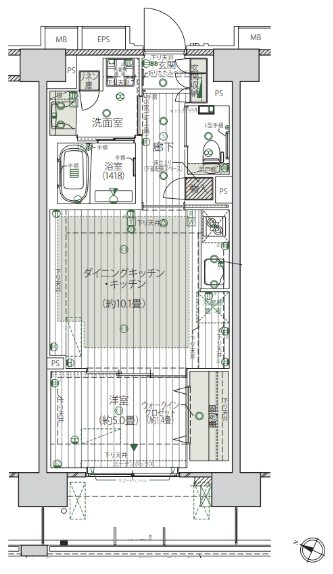 デュオセーヌ横浜川和町ガーデン 間取図・土地図