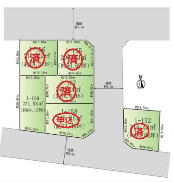 多治見市赤坂町５丁目　土地 間取図・土地図