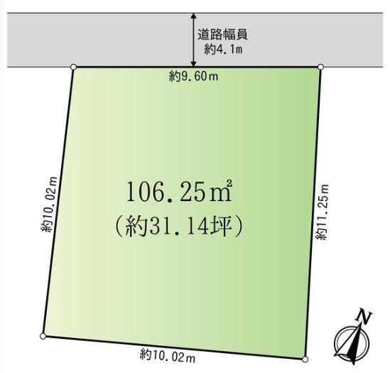 多治見市松坂町５丁目　土地 区画図
