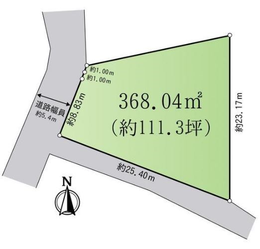 多治見市市之倉町５丁目　土地 間取図・土地図