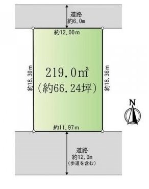 岐阜県多治見市脇之島町8丁目 間取図・土地図
