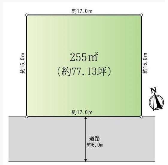 土岐市泉町大富　土地 間取図・土地図