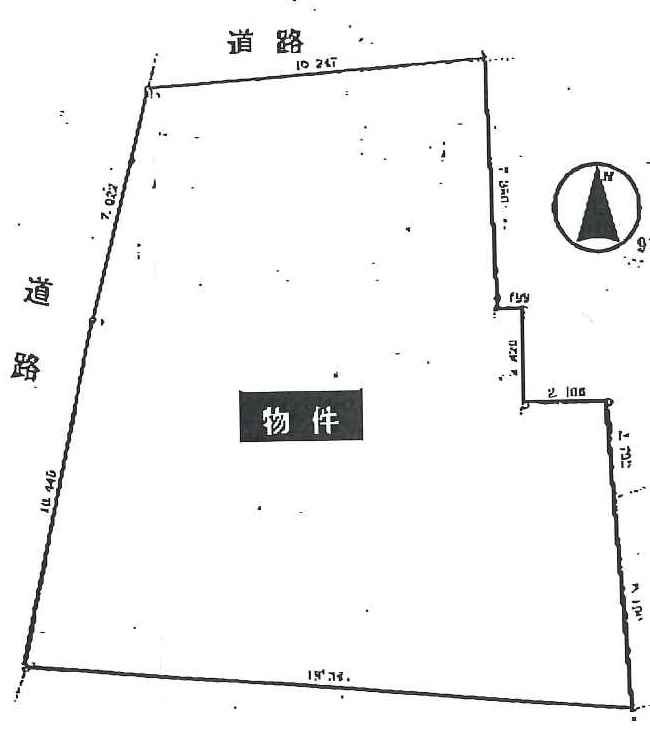 土岐市駄知町宮後　土地 間取図・土地図
