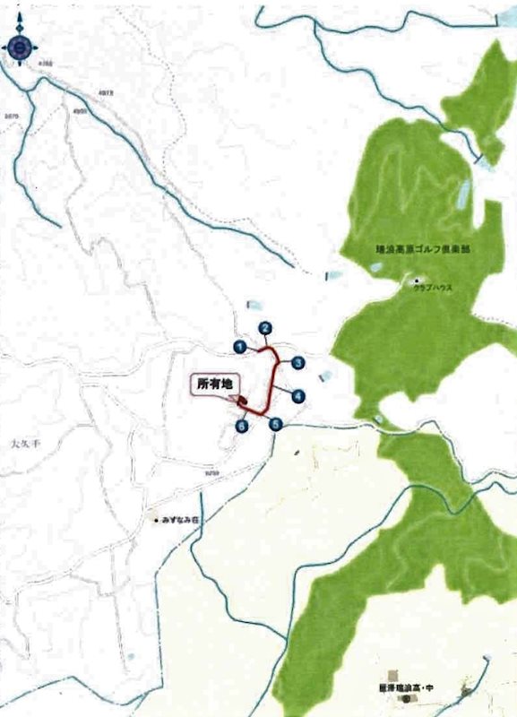 瑞浪市土岐町　土地 間取図・土地図