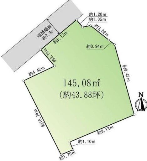 多治見市本町7丁目　土地 間取図・土地図