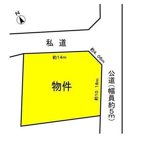 岐阜県多治見市北丘町6丁目　土地 間取図・土地図