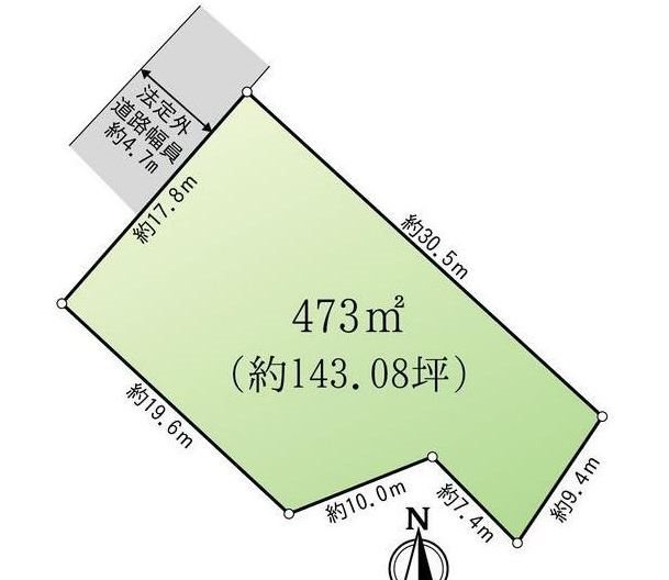 瑞浪市土岐町　土地 間取図・土地図