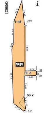 多治見市希望ヶ丘4丁目　土地 間取図・土地図