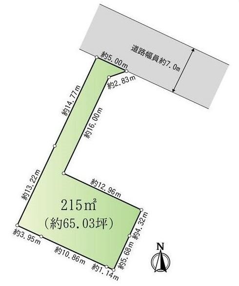 瑞浪市南小田丁4丁目　土地 間取図・土地図