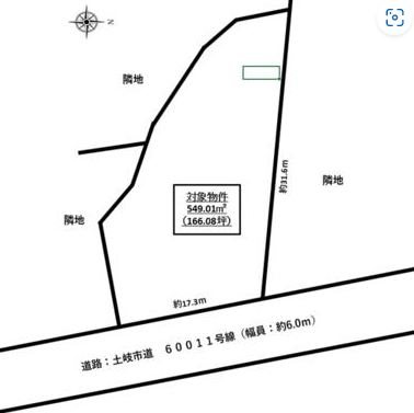 土岐市駄知町 間取図・土地図