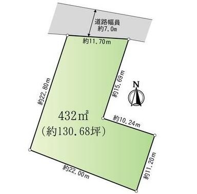 土岐市泉町河合　土地 間取図・土地図