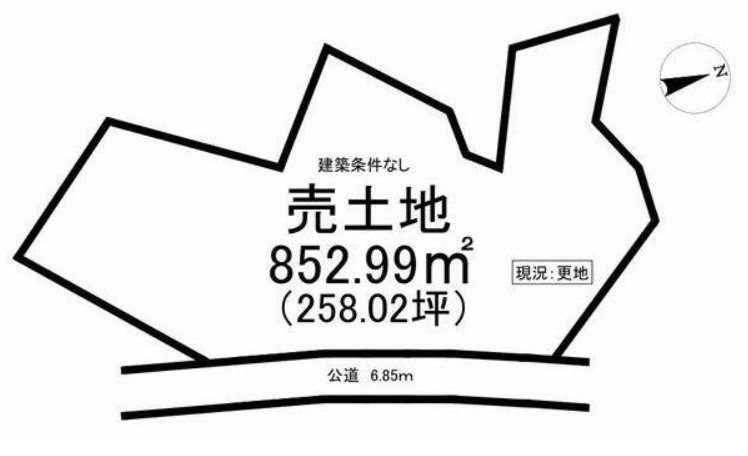 瑞浪市土岐町　土地 間取図・土地図