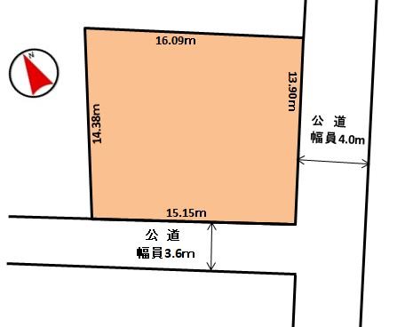 多治見市笠原町　土地 間取図・土地図