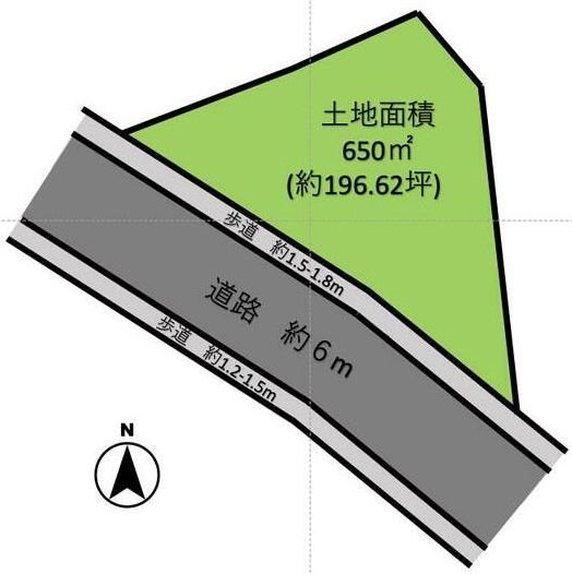 瑞浪市土岐町　土地 間取図・土地図
